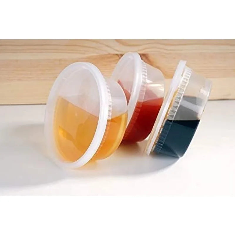 8oz-40 Sets Plastic with Airtight Lids