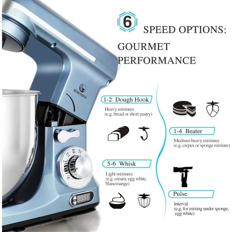 Professional Stand Mixer, 6-Qt with Timer