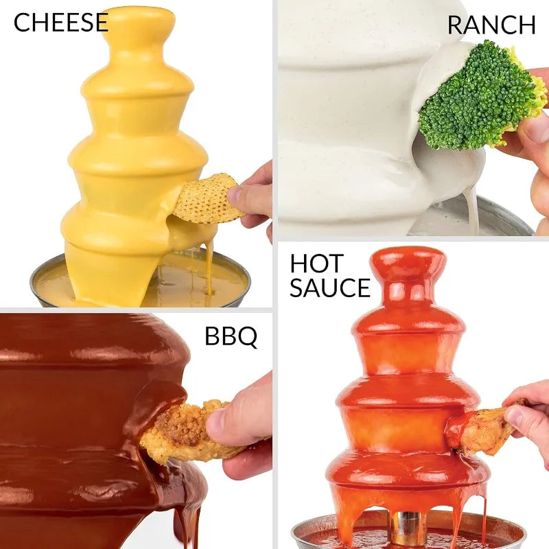 Nostalgia 4 Tier Electric Chocolate Fondue Fountain Machine