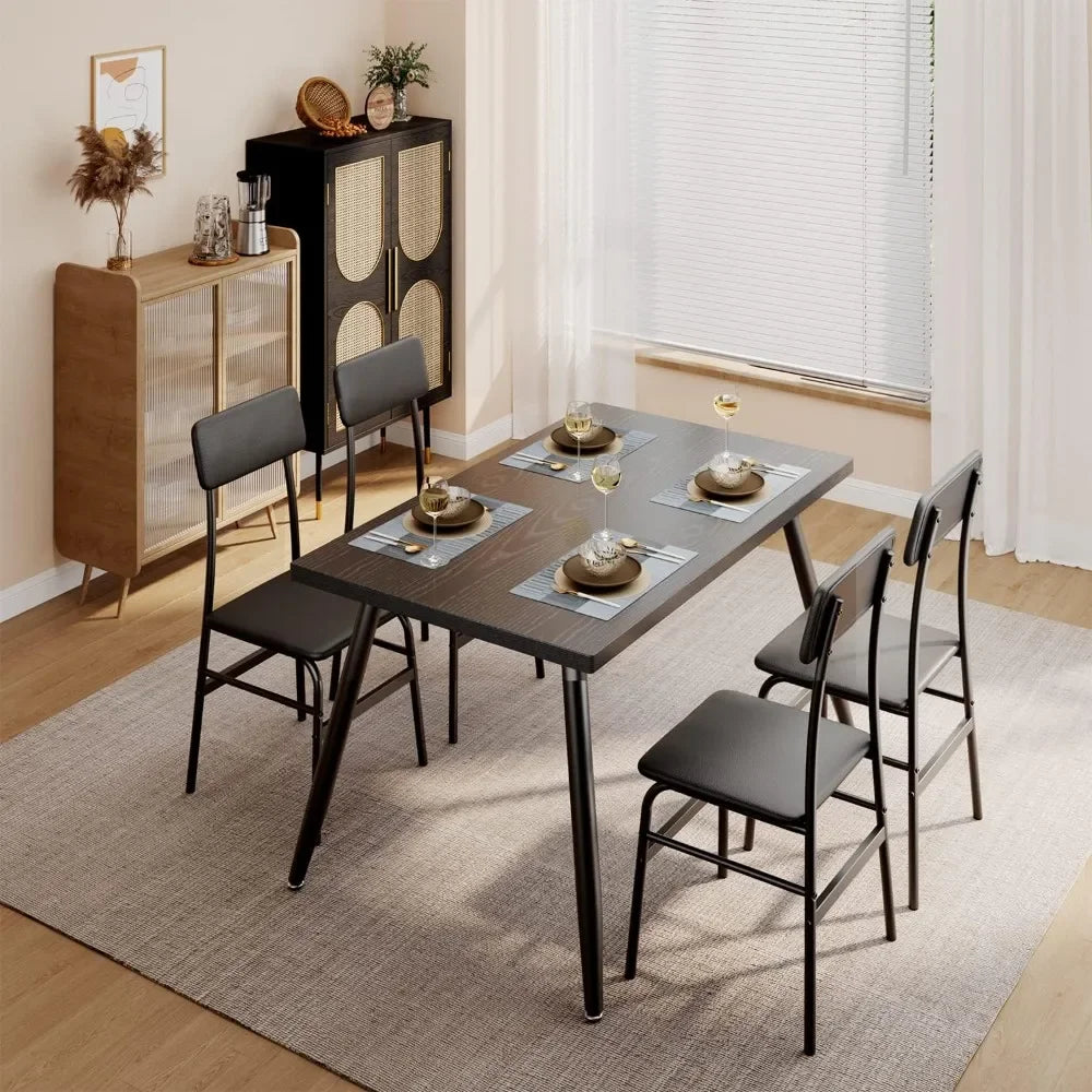 Kitchen Dining Table with 4 Chairs